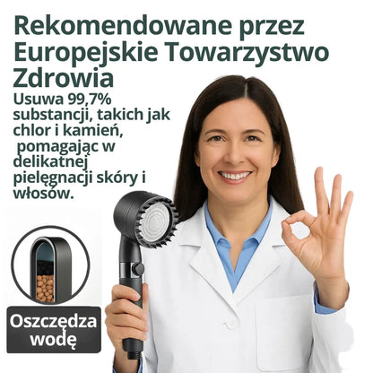HYDROLUXE™ – Usuwa chlor i kamień z Twojego prysznica