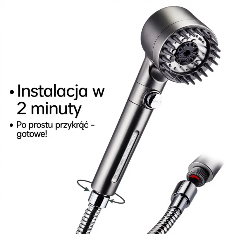 HYDROLUXE™ – Usuwa chlor i kamień z Twojego prysznica